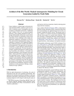 Architect of the Bits World: Masked Autoregressive Modeling for Circuit Generation Guided by Truth Table