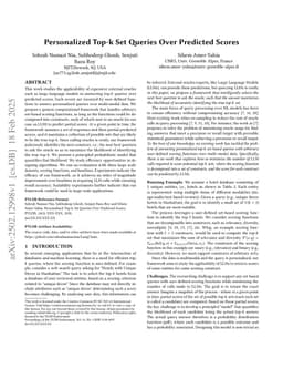 Personalized Top-k Set Queries Over Predicted Scores