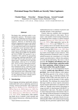 Pretrained Image-Text Models are Secretly Video Captioners