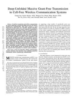 Deep-Unfolded Massive Grant-Free Transmission in Cell-Free Wireless Communication Systems