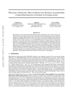 Provably Efficient Multi-Objective Bandit Algorithms under Preference-Centric Customization