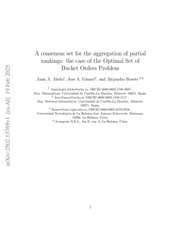 A consensus set for the aggregation of partial rankings: the case of the Optimal Set of Bucket Orders Problem