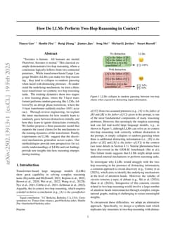 How Do LLMs Perform Two-Hop Reasoning in Context?