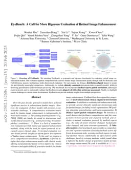 EyeBench: A Call for More Rigorous Evaluation of Retinal Image Enhancement