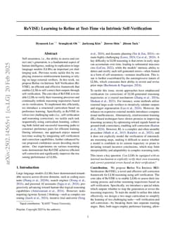 ReVISE: Learning to Refine at Test-Time via Intrinsic Self-Verification