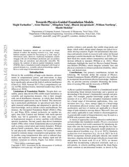 Towards Physics-Guided Foundation Models