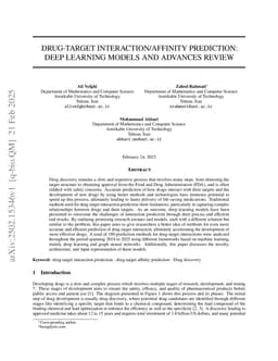 Drug-Target Interaction/Affinity Prediction: Deep Learning Models and Advances Review