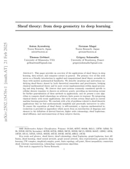 Sheaf theory: from deep geometry to deep learning