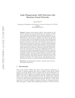 Logit Disagreement: OoD Detection with Bayesian Neural Networks
