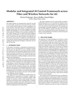 Modular and Integrated AI Control Framework across Fiber and Wireless Networks for 6G