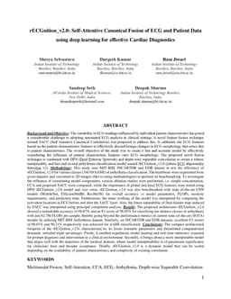 rECGnition_v2.0: Self-Attentive Canonical Fusion of ECG and Patient Data using deep learning for effective Cardiac Diagnostics