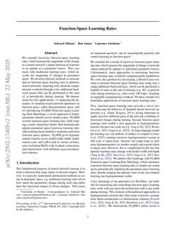 Function-Space Learning Rates