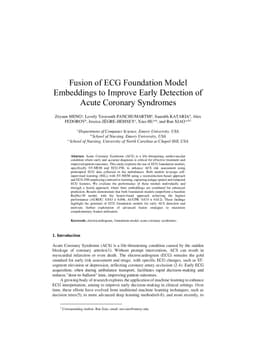 Fusion of ECG Foundation Model Embeddings to Improve Early Detection of Acute Coronary Syndromes