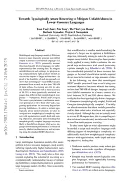 Towards Typologically Aware Rescoring to Mitigate Unfaithfulness in Lower-Resource Languages
