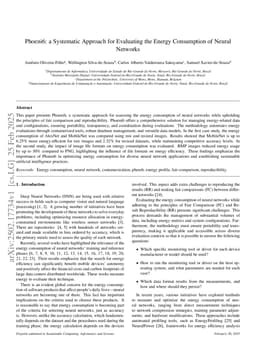 Phoeni6: a Systematic Approach for Evaluating the Energy Consumption of Neural Networks