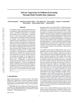 AirCast: Improving Air Pollution Forecasting Through Multi-Variable Data Alignment