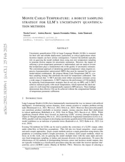 Monte Carlo Temperature: a robust sampling strategy for LLM's uncertainty quantification methods