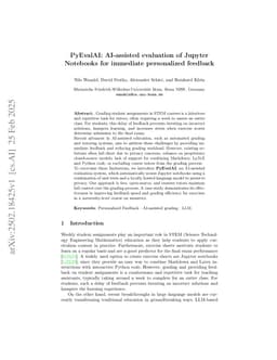 PyEvalAI: AI-assisted evaluation of Jupyter Notebooks for immediate personalized feedback