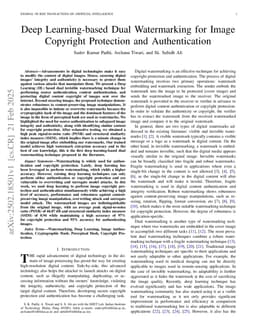 Deep Learning-based Dual Watermarking for Image Copyright Protection and Authentication