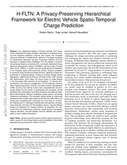 H-FLTN: A Privacy-Preserving Hierarchical Framework for Electric Vehicle Spatio-Temporal Charge Prediction