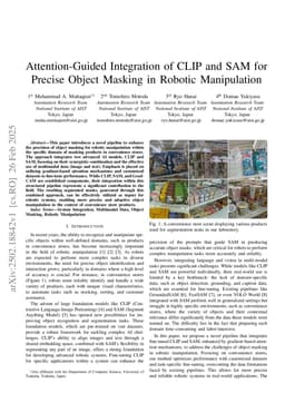 Attention-Guided Integration of CLIP and SAM for Precise Object Masking in Robotic Manipulation