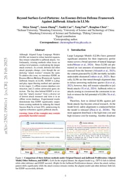 Beyond Surface-Level Patterns: An Essence-Driven Defense Framework Against Jailbreak Attacks in LLMs