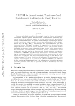 A HEART for the environment: Transformer-Based Spatiotemporal Modeling for Air Quality Prediction