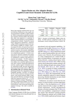 Sparse Brains are Also Adaptive Brains: Cognitive-Load-Aware Dynamic Activation for LLMs