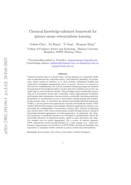 Chemical knowledge-informed framework for privacy-aware retrosynthesis learning
