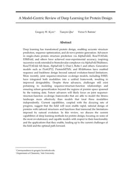 A Model-Centric Review of Deep Learning for Protein Design