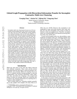 Global Graph Propagation with Hierarchical Information Transfer for Incomplete Contrastive Multi-view Clustering