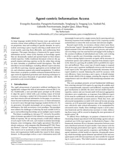 Agent-centric Information Access