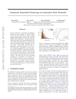 Consistent Amortized Clustering via Generative Flow Networks
