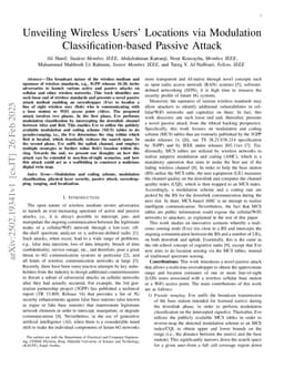 Unveiling Wireless Users' Locations via Modulation Classification-based Passive Attack