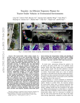 Tracailer: An Efficient Trajectory Planner for Tractor-Trailer Vehicles in Unstructured Environments