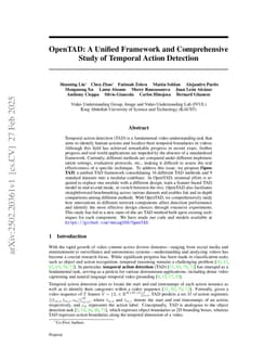 OpenTAD: A Unified Framework and Comprehensive Study of Temporal Action Detection