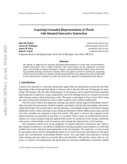 Acquiring Grounded Representations of Words with Situated Interactive Instruction