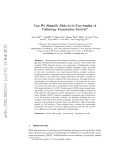 Can We Simplify Slide-level Fine-tuning of Pathology Foundation Models?