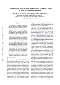 A Pilot Empirical Study on When and How to Use Knowledge Graphs as Retrieval Augmented Generation