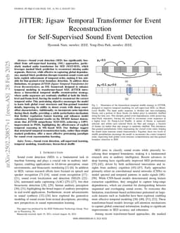 JiTTER: Jigsaw Temporal Transformer for Event Reconstruction for Self-Supervised Sound Event Detection