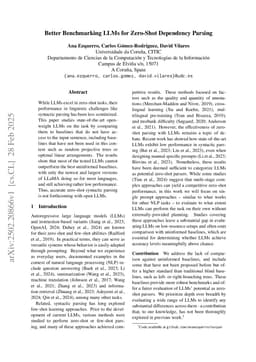 Better Benchmarking LLMs for Zero-Shot Dependency Parsing