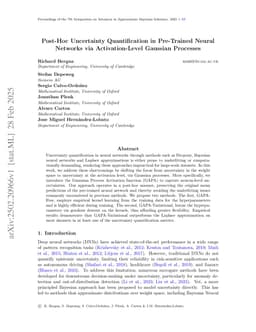 Post-Hoc Uncertainty Quantification in Pre-Trained Neural Networks via Activation-Level Gaussian Processes