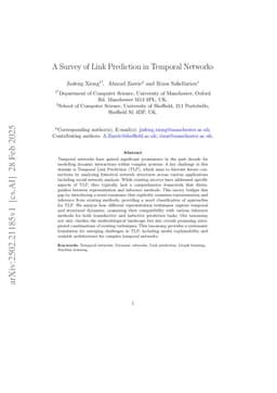 A Survey of Link Prediction in Temporal Networks
