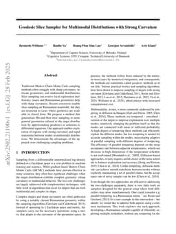 Geodesic Slice Sampler for Multimodal Distributions with Strong Curvature