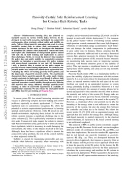 Passivity-Centric Safe Reinforcement Learning for Contact-Rich Robotic Tasks