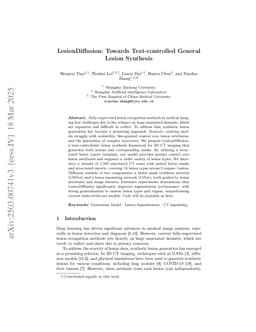 LesionDiffusion: Towards Text-controlled General Lesion Synthesis