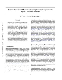 Riemann Tensor Neural Networks: Learning Conservative Systems with Physics-Constrained Networks