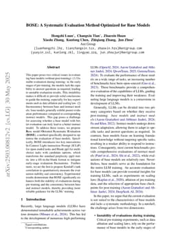 BOSE: A Systematic Evaluation Method Optimized for Base Models