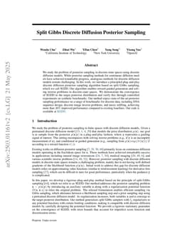 Split Gibbs Discrete Diffusion Posterior Sampling