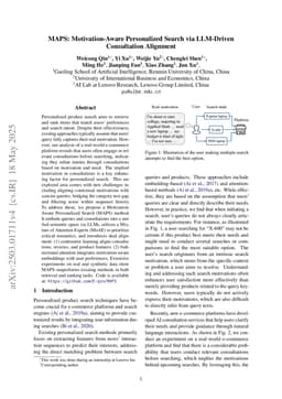 MAPS: Motivation-Aware Personalized Search via LLM-Driven Consultation Alignment